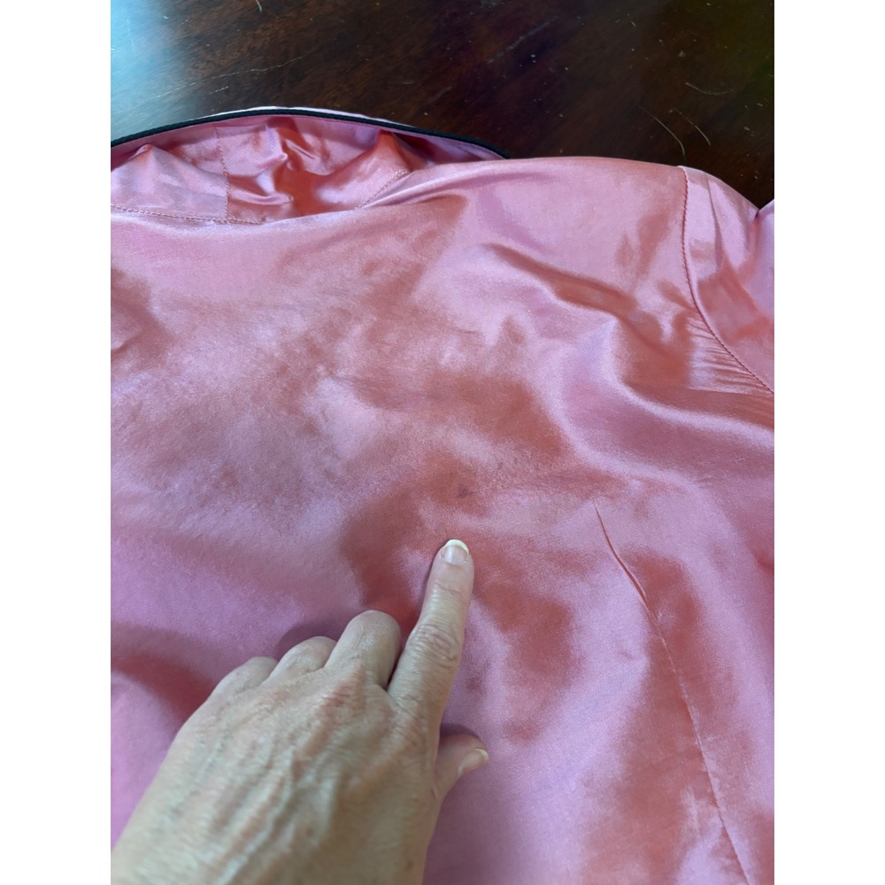 Marisa Baratelli Womens Thai Silk Blouse M Dressy Business Cocktail Wedding - Picture 8 of 11